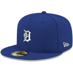 Men's Detroit Tigers New Era Royal White Logo 59FIFTY Fitted Hat