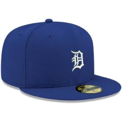 Men's Detroit Tigers New Era Royal White Logo 59FIFTY Fitted Hat -NEW ERA Sales Store mens new era royal detroit tigers white logo 59fifty fitted hat pi4208000 altimages ff 4208731 1a27f21a2393c9330838alt3 full