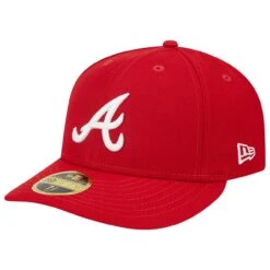 Men's Atlanta Braves New Era Scarlet Low Profile 59FIFTY Fitted Hat