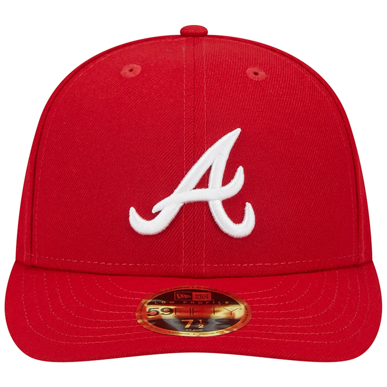 Men's Atlanta Braves New Era Scarlet Low Profile 59FIFTY Fitted Hat 2 Men's Atlanta Braves New Era Scarlet Low Profile 59FIFTY Fitted Hat - Image 2