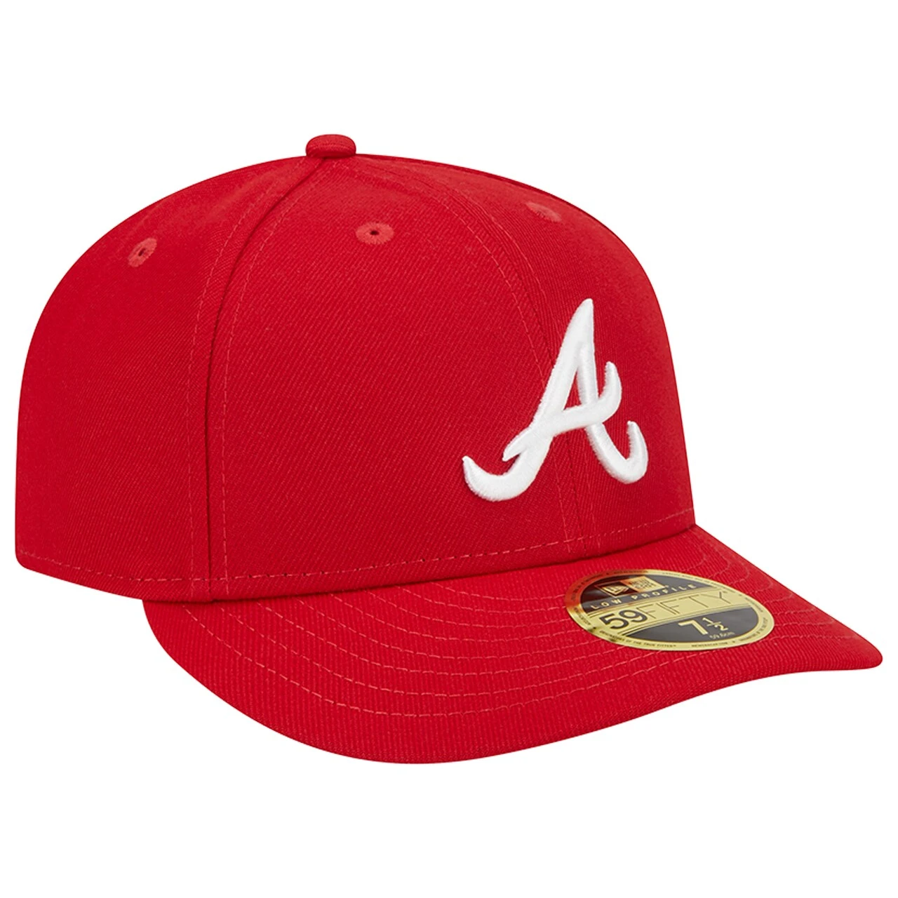 Men's Atlanta Braves New Era Scarlet Low Profile 59FIFTY Fitted Hat 3 Men's Atlanta Braves New Era Scarlet Low Profile 59FIFTY Fitted Hat - Image 3