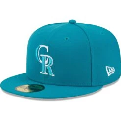 Men's Colorado Rockies New Era Turquoise 59FIFTY Fitted Hat