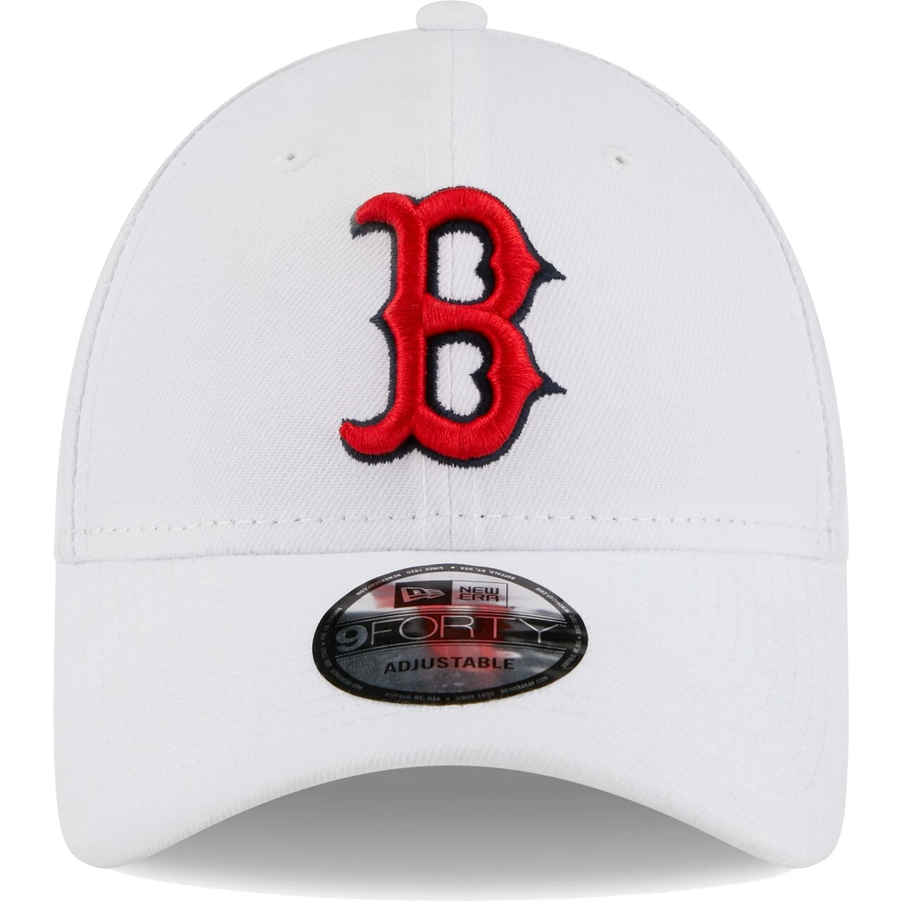 Men's Boston Red Sox New Era White League II 9FORTY Adjustable Hat 2 Men's Boston Red Sox New Era White League II 9FORTY Adjustable Hat - Image 2