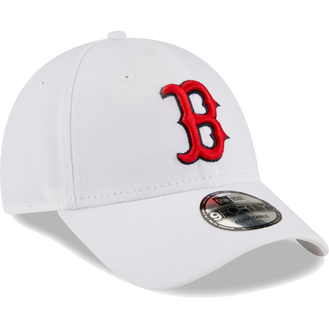 Men's Boston Red Sox New Era White League II 9FORTY Adjustable Hat 3 Men's Boston Red Sox New Era White League II 9FORTY Adjustable Hat - Image 3