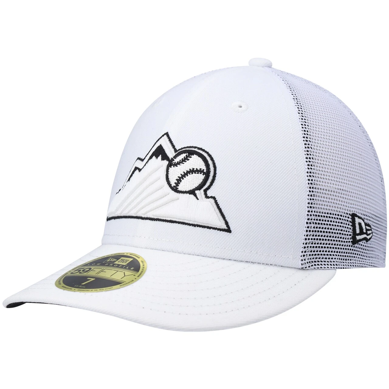 Men's Colorado Rockies New Era White 2022 Batting Practice Low Profile 59FIFTY Fitted Hat