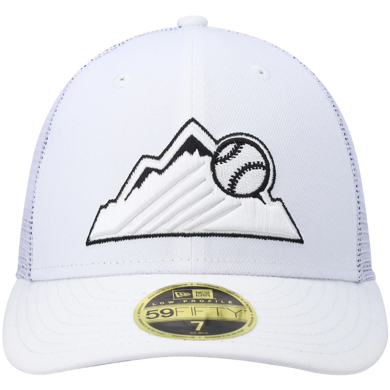 Men's Colorado Rockies New Era White 2022 Batting Practice Low Profile 59FIFTY Fitted Hat - Image 2