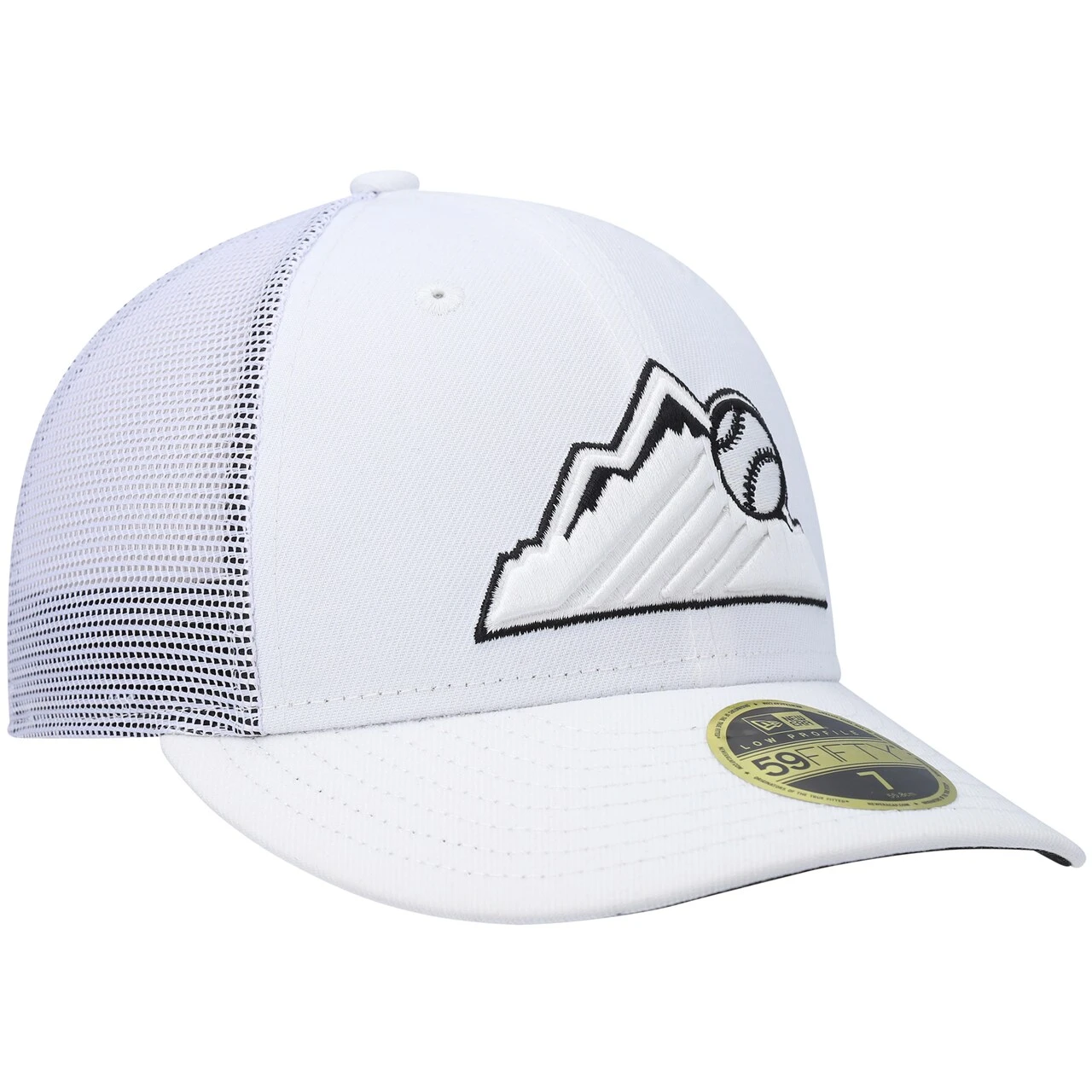 Men's Colorado Rockies New Era White 2022 Batting Practice Low Profile 59FIFTY Fitted Hat - Image 3