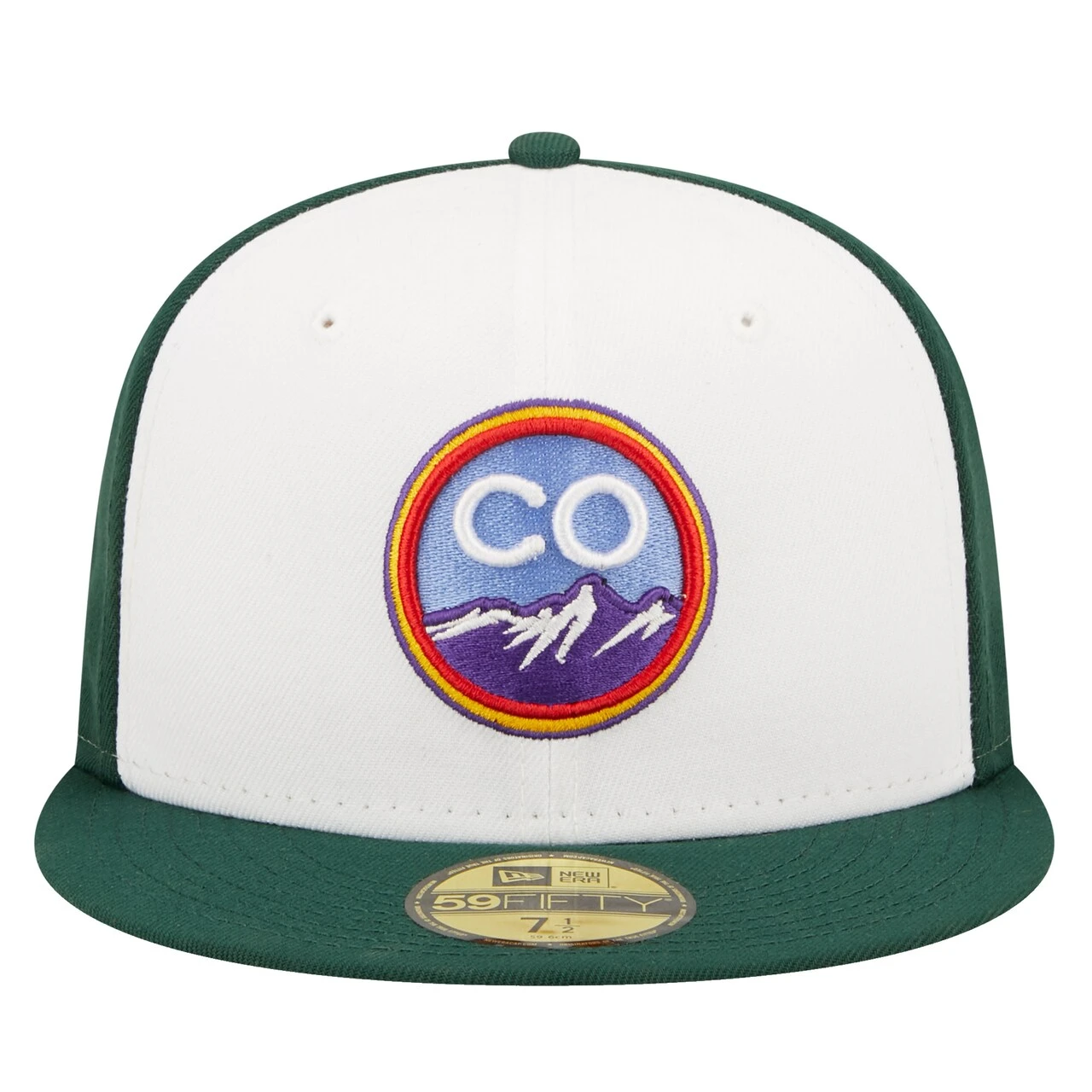 Men's Colorado Rockies New Era White 2022 City Connect 59FIFTY Fitted Hat - Image 2