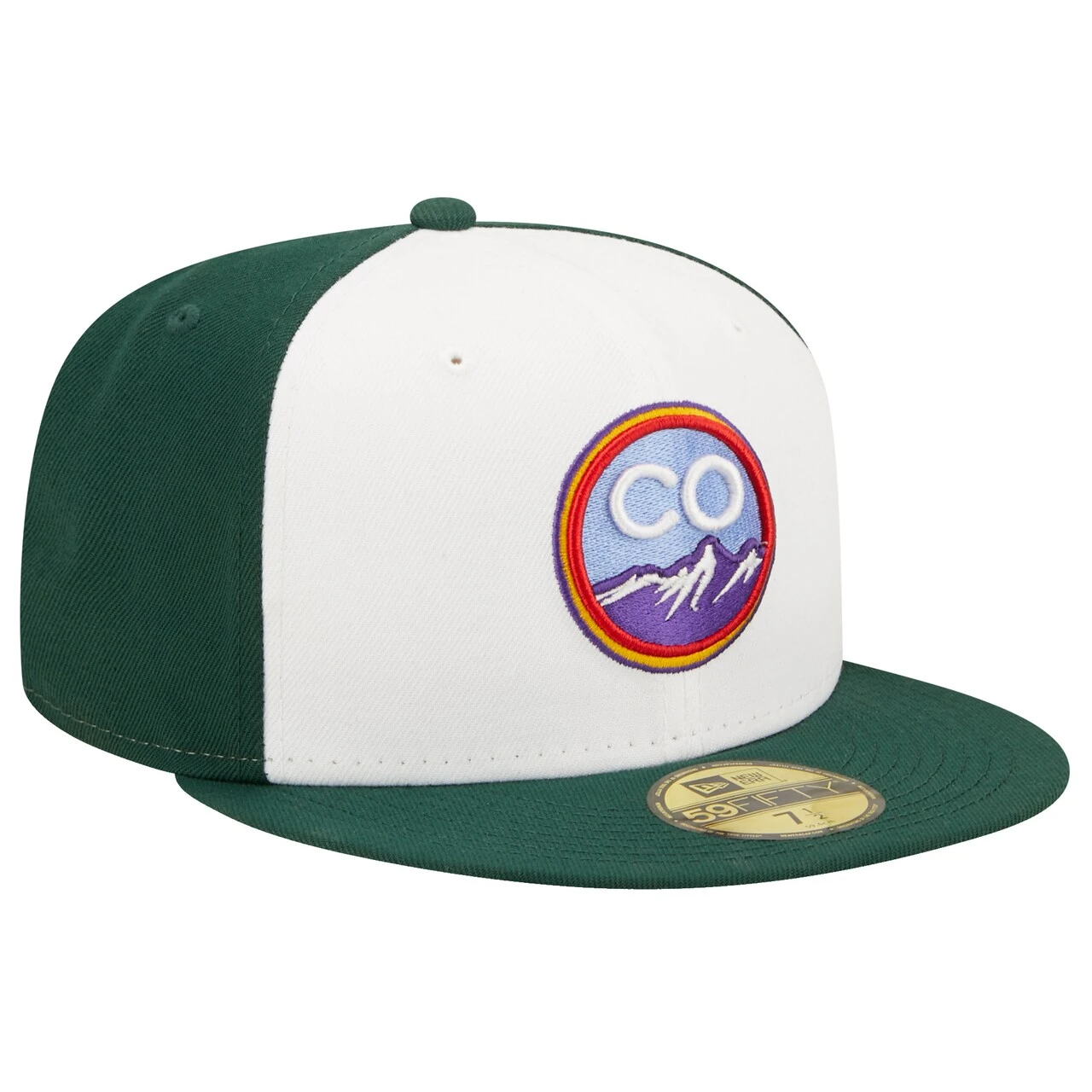 Men's Colorado Rockies New Era White 2022 City Connect 59FIFTY Fitted Hat - Image 3