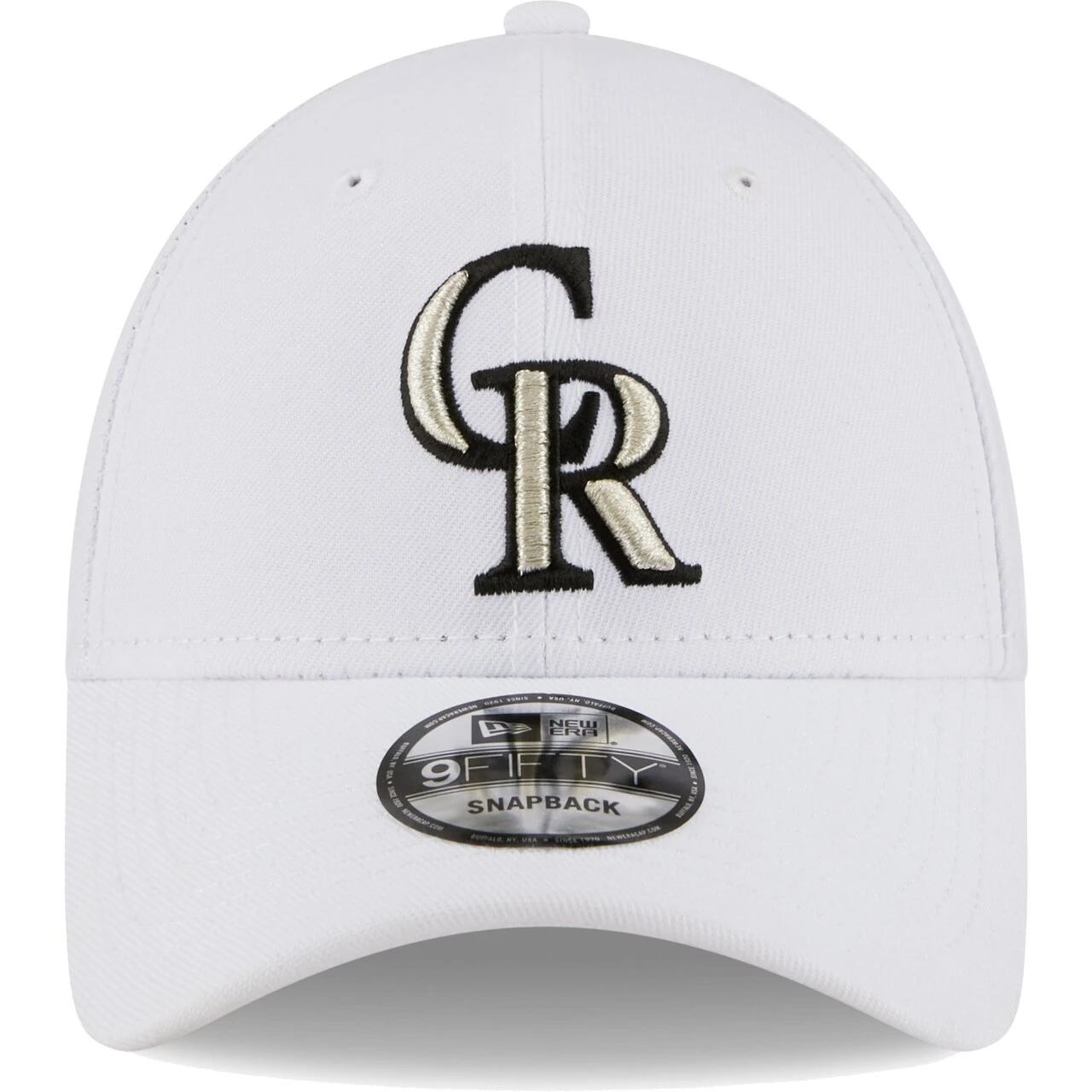 Men's Colorado Rockies New Era White League II 9FORTY Adjustable Hat 2 Men's Colorado Rockies New Era White League II 9FORTY Adjustable Hat - Image 2