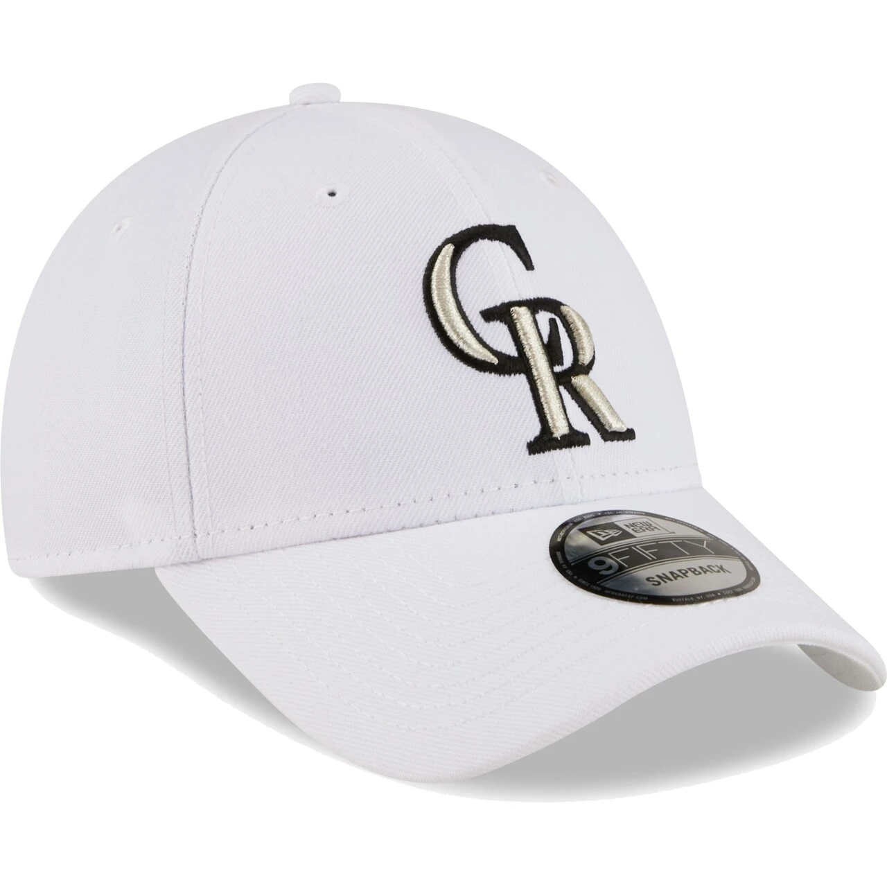 Men's Colorado Rockies New Era White League II 9FORTY Adjustable Hat 3 Men's Colorado Rockies New Era White League II 9FORTY Adjustable Hat - Image 3