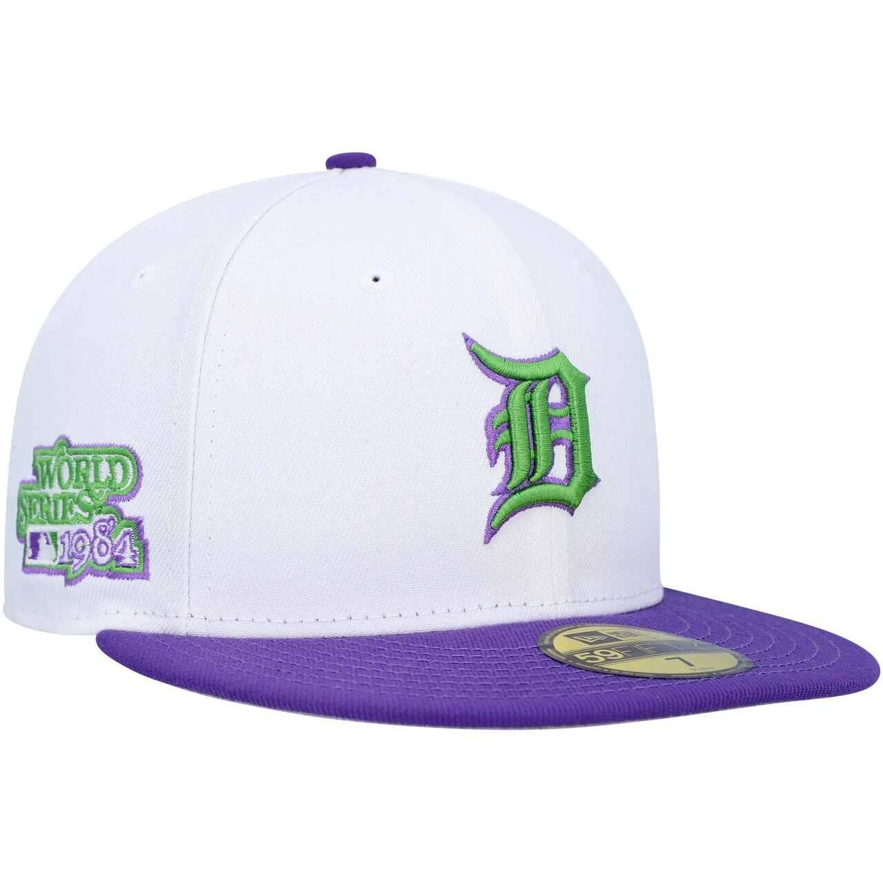 Men's Detroit Tigers New Era White 1984 World Series Side Patch 59FIFTY Fitted Hat 1 Men's Detroit Tigers New Era White 1984 World Series Side Patch 59FIFTY Fitted Hat