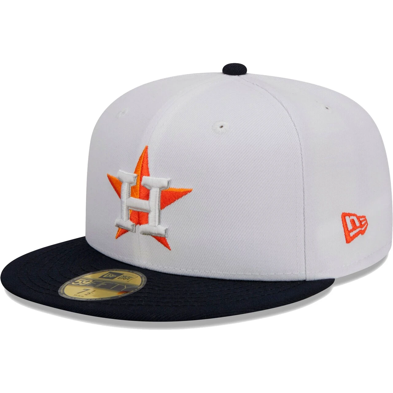 Men's Houston Astros New Era White Optic 59FIFTY Fitted Hat 1 Men's Houston Astros New Era White Optic 59FIFTY Fitted Hat