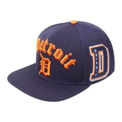 Men's Detroit Tigers Pro Standard Navy 1984 World Series Old English Snapback Hat