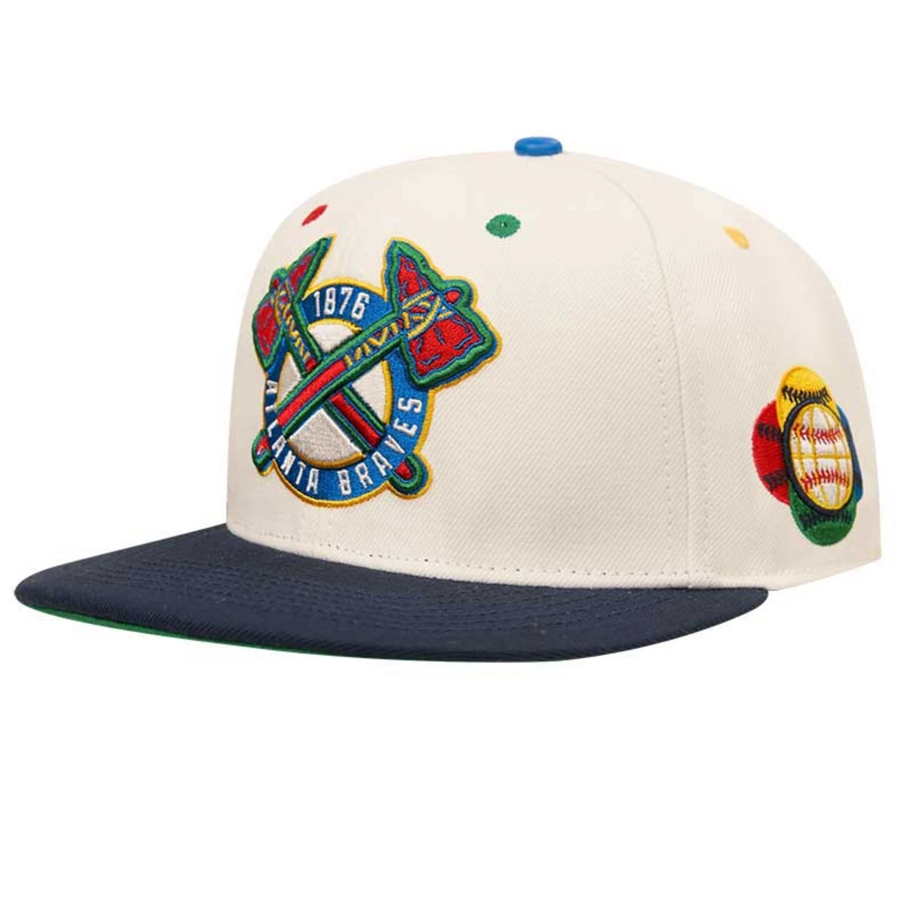Men's Atlanta Braves Pro Standard White Cooperstown Collection World Baseball Classic Snapback Hat 1 Men's Atlanta Braves Pro Standard White Cooperstown Collection World Baseball Classic Snapback Hat