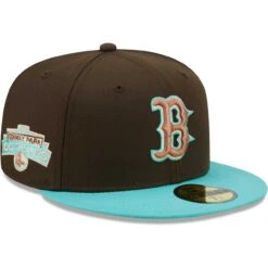 Men's Boston Red Sox New Era Brown/Mint Walnut Mint 59FIFTY Fitted Hat