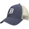 Men's Detroit Tigers '47 Navy/Natural Flagship Washed MVP Trucker Snapback Hat