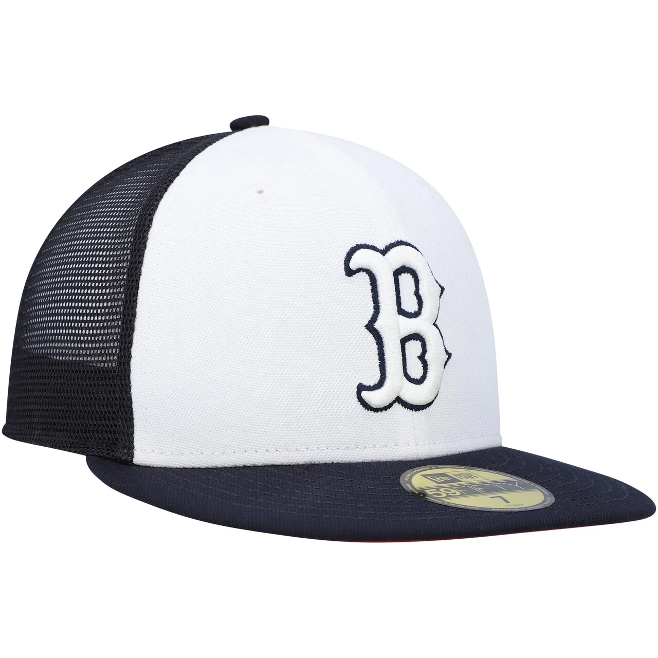 Men's Boston Red Sox New Era White/Navy 2023 On-Field Batting Practice 59FIFTY Fitted Hat 3 Men's Boston Red Sox New Era White/Navy 2023 On-Field Batting Practice 59FIFTY Fitted Hat - Image 3
