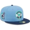 Men's Boston Red Sox New Era Light Blue/Navy Green Undervisor 59FIFTY Fitted Hat
