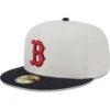 Men's Boston Red Sox New Era Gray/Navy World Class Back Patch 59FIFTY Fitted Hat