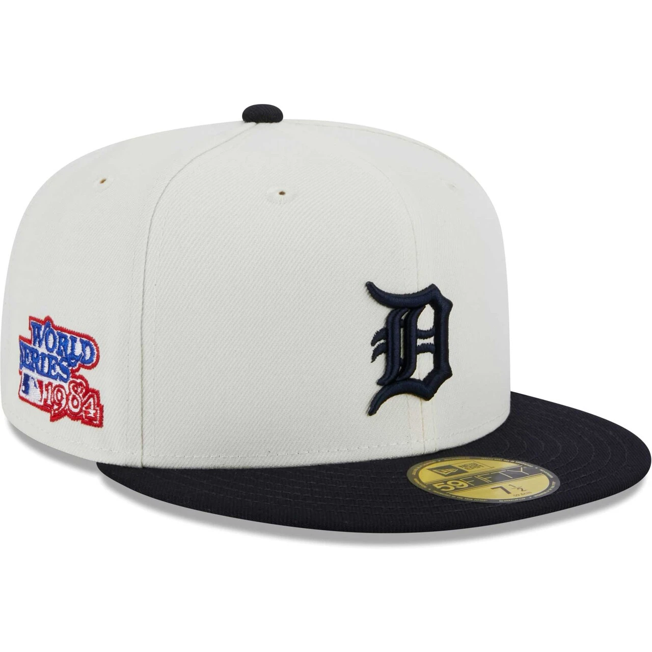 Men's Detroit Tigers New Era Stone/Navy Retro 59FIFTY Fitted Hat 1 Men's Detroit Tigers New Era Stone/Navy Retro 59FIFTY Fitted Hat
