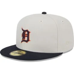 Men's Detroit Tigers New Era Gray/Navy World Class Back Patch 59FIFTY Fitted Hat