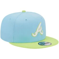 Men's Atlanta Braves New Era Light Blue/Neon Green Spring Basic Two-Tone 9FIFTY Snapback Hat -NEW ERA Sales Store neon green atlanta braves spring basic two tone 9fifty snapback hat ss5 p 5000749pv 3u naejkc3ggyqetwmibqyuv cwnhzrt7k4dnsxgjhpwg