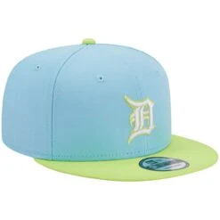 Men's Detroit Tigers New Era Light Blue/Neon Green Spring Basic Two-Tone 9FIFTY Snapback Hat -NEW ERA Sales Store neon green detroit tigers spring basic two tone 9fifty snapback hat ss5 p 5000773pv 3u f3jbdqiavqpjbzaoeakmv xpbpl0yj1cvfkdej9bzz
