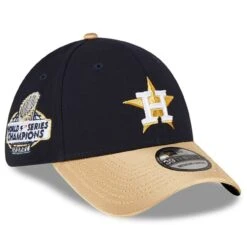 Houston Astros New Era Navy 2023 Gold Collection 39THIRTY Flex Hat