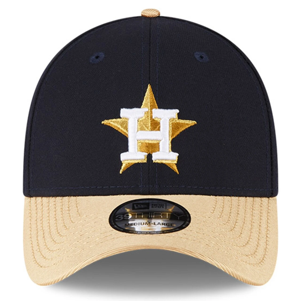 Houston Astros New Era Navy 2023 Gold Collection 39THIRTY Flex Hat 2 Houston Astros New Era Navy 2023 Gold Collection 39THIRTY Flex Hat - Image 2