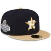 Houston Astros New Era Navy 2023 Gold Collection 59FIFTY Fitted Hat
