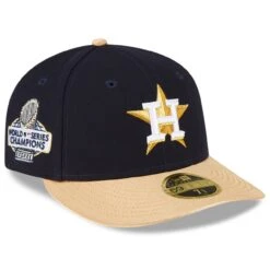 Houston Astros New Era Navy 2023 Gold Collection Low Profile 59FIFTY Fitted Hat