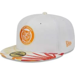 Men's Detroit Tigers New Era White/Orange Flamingo 59FIFTY Fitted Hat