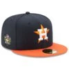 Men's Houston Astros New Era Navy/Orange 2022 World Series Side Patch 59FIFTY Fitted Hat