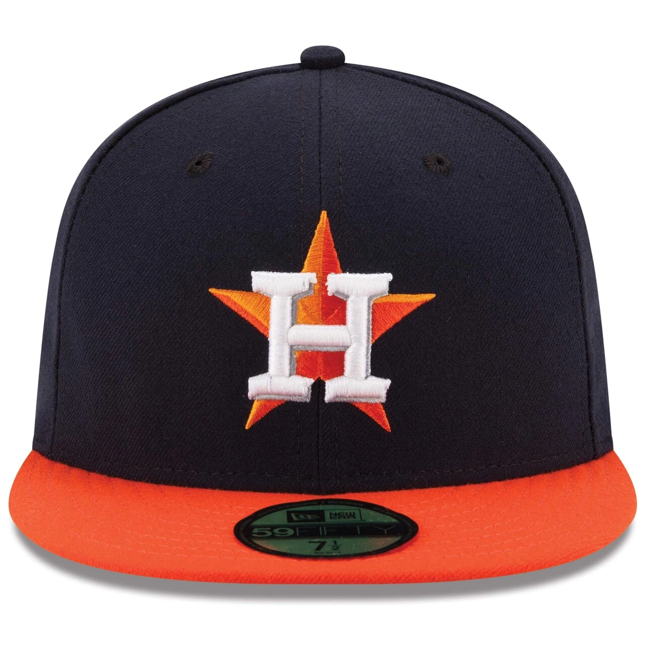 Men's Houston Astros New Era Navy/Orange Road Authentic Collection On Field 59FIFTY Performance Fitted Hat 2 Men's Houston Astros New Era Navy/Orange Road Authentic Collection On Field 59FIFTY Performance Fitted Hat - Image 2