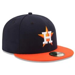 Men's Houston Astros New Era Navy/Orange Road Authentic Collection On Field 59FIFTY Performance Fitted Hat 6 Men's Houston Astros New Era Navy/Orange Road Authentic Collection On Field 59FIFTY Performance Fitted Hat -NEW ERA Sales Store orange houston astros road authentic collection on field 59fifty performance fitted hat pi2659000 altimages ff 2659181alt3 full