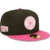 Men's Boston Red Sox New Era Black/Pink 2007 World Series Champions Passion 59FIFTY Fitted Hat