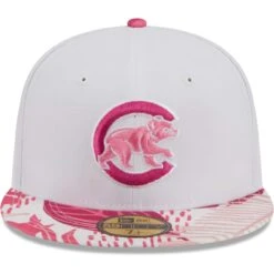 Men's Chicago Cubs New Era White/Pink Flamingo 59FIFTY Fitted Hat -NEW ERA Sales Store pink chicago cubs flamingo 59fifty fitted hat ss5 p 200016098pv 2u 6tsjpml3ss9e2koc930ov rextniglezmxfpnjshwe