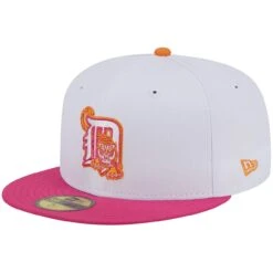 Men's Detroit Tigers New Era White/Pink Tiger Stadium 59FIFTY Fitted Hat -NEW ERA Sales Store pink detroit tigers tiger stadium 59fifty fitted hat ss5 p 200016067pv 3u bgs3a6nnzzqiwftbcs49v unetdrod5zxup7jwoytg
