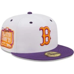 Men's Boston Red Sox New Era White/Purple 1999 MLB All-Star Game Grape Lolli 59FIFTY Fitted Hat