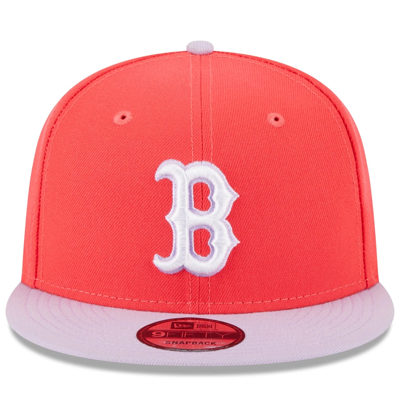 Men's Boston Red Sox New Era Red/Purple Spring Basic Two-Tone 9FIFTY Snapback Hat 2 Men's Boston Red Sox New Era Red/Purple Spring Basic Two-Tone 9FIFTY Snapback Hat - Image 2