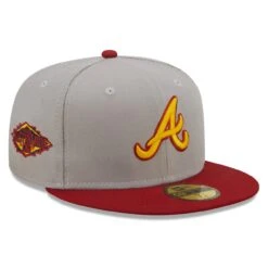 Men's Atlanta Braves New Era Gray/Red 2011 MLB All-Star Game Navy Undervisor 59FIFTY Fitted Hat