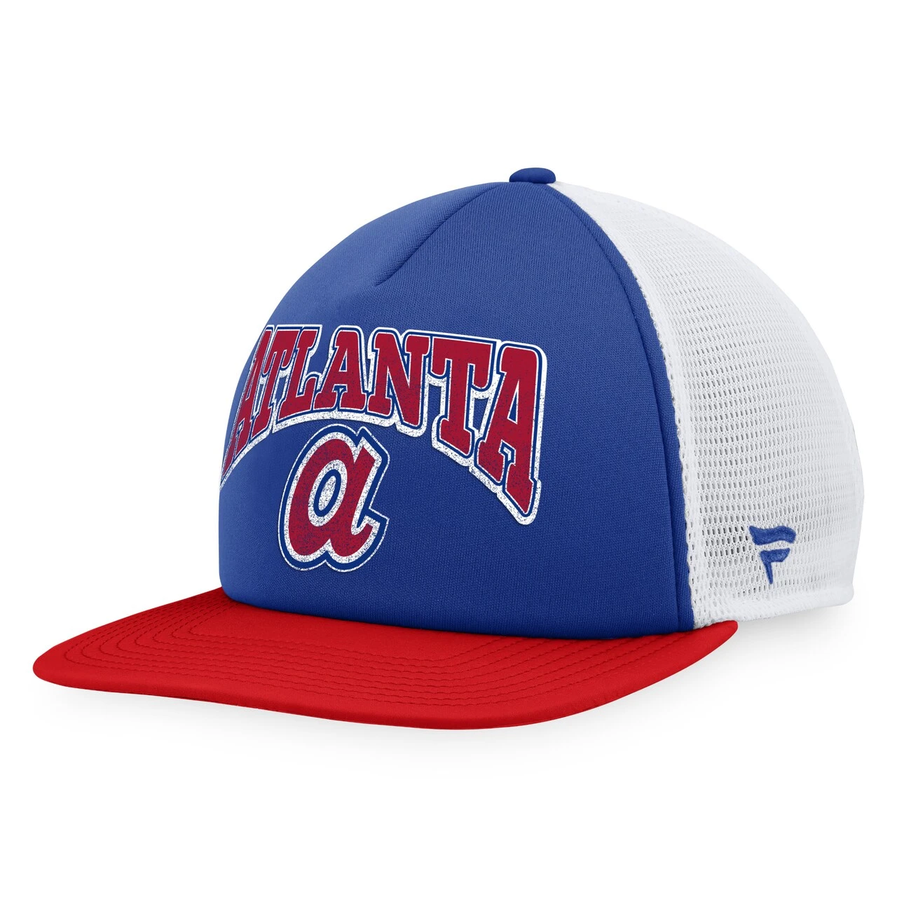Men's Atlanta Braves Fanatics Branded Royal/Red Heritage Foam Front Trucker Snapback Hat 1 Men's Atlanta Braves Fanatics Branded Royal/Red Heritage Foam Front Trucker Snapback Hat