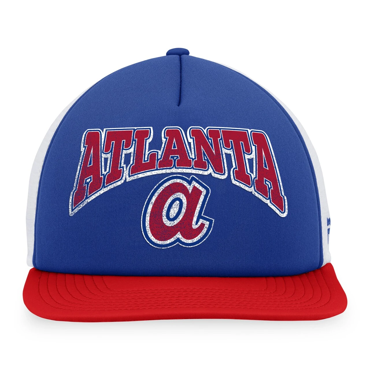 Men's Atlanta Braves Fanatics Branded Royal/Red Heritage Foam Front Trucker Snapback Hat 2 Men's Atlanta Braves Fanatics Branded Royal/Red Heritage Foam Front Trucker Snapback Hat - Image 2