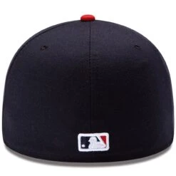 Men's Atlanta Braves New Era Navy/Red Home Authentic Collection On-Field 59FIFTY Fitted Hat -NEW ERA Sales Store red atlanta braves home authentic collection on field 59fifty fitted hat pi2659000 altimages ff 2659188alt4 full