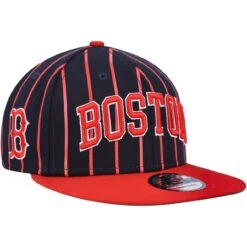 Men's Boston Red Sox New Era Navy/Red City Arch 9FIFTY Snapback Hat