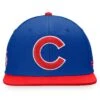 Men's Chicago Cubs Fanatics Branded Royal/Red Iconic League Patch Snapback Hat