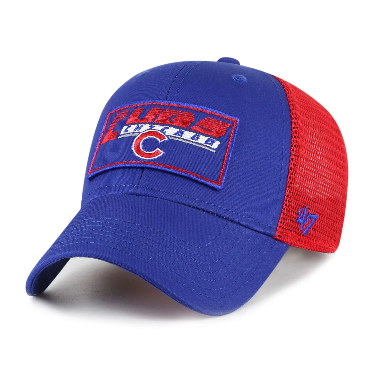 Youth Chicago Cubs '47 Royal/Red Levee MVP Trucker Adjustable Hat 1 Youth Chicago Cubs '47 Royal/Red Levee MVP Trucker Adjustable Hat
