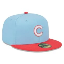 Men's Chicago Cubs New Era Light Blue/Red Spring Color Two-Tone 59FIFTY Fitted Hat -NEW ERA Sales Store red chicago cubs spring color two tone 59fifty fitted hat ss5 p 5000207pv 3u tpavnfrh7h7w6myuhvjvv 8aszokwvfpd7esusofak