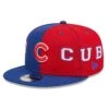 Men's Chicago Cubs New Era Royal/Red Team Split 9FIFTY Snapback Hat